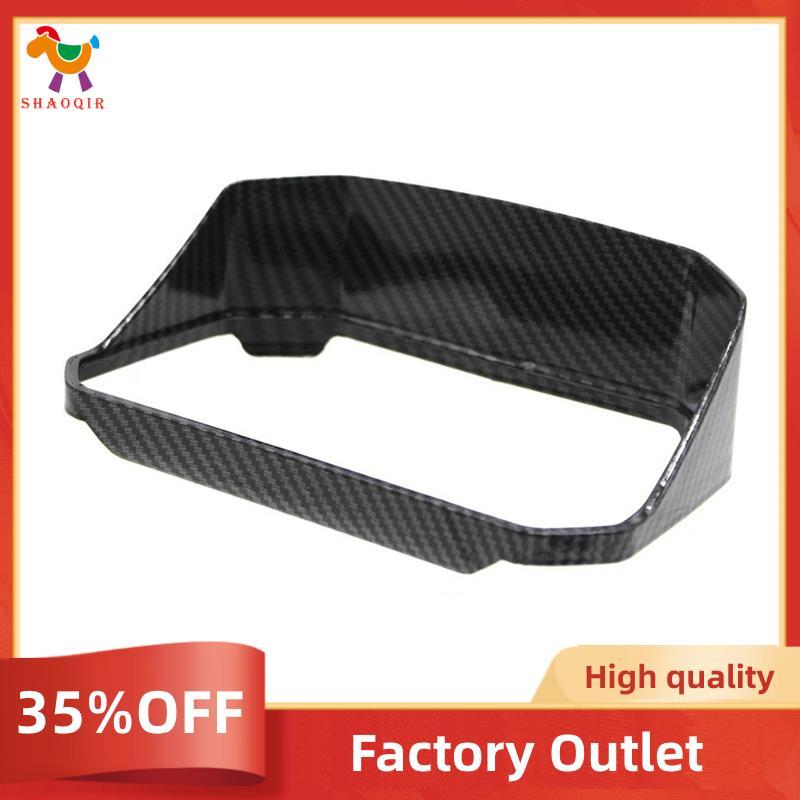1 PCS Chapéu De Instrumento De Motocicleta Viseira Solar Medidor Capa Protetor De Tela De Fibra De Carbono Padrão De Plá