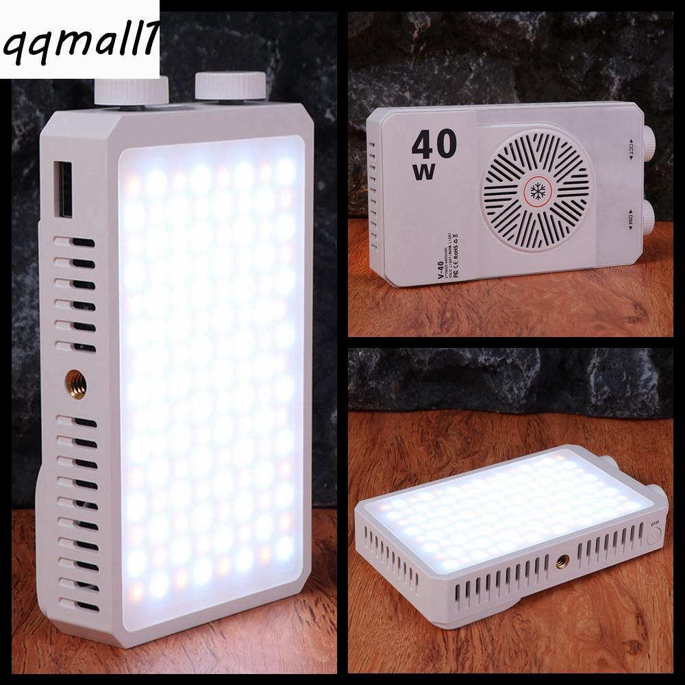 QQMALL1 Mini Lâmpada De Vídeo LED , Luz De Câmera CRI/TLCI 90 + De 40 W , Preenchimento Portátil Com Bateria De 4400mAh