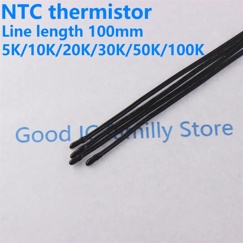 5 Peças Termistor NTC MF52AT 5K 10K 20K 30K 50K 100K 3435 3950 MF52D sensor De Temperatura Em Estoque chip 6S1H