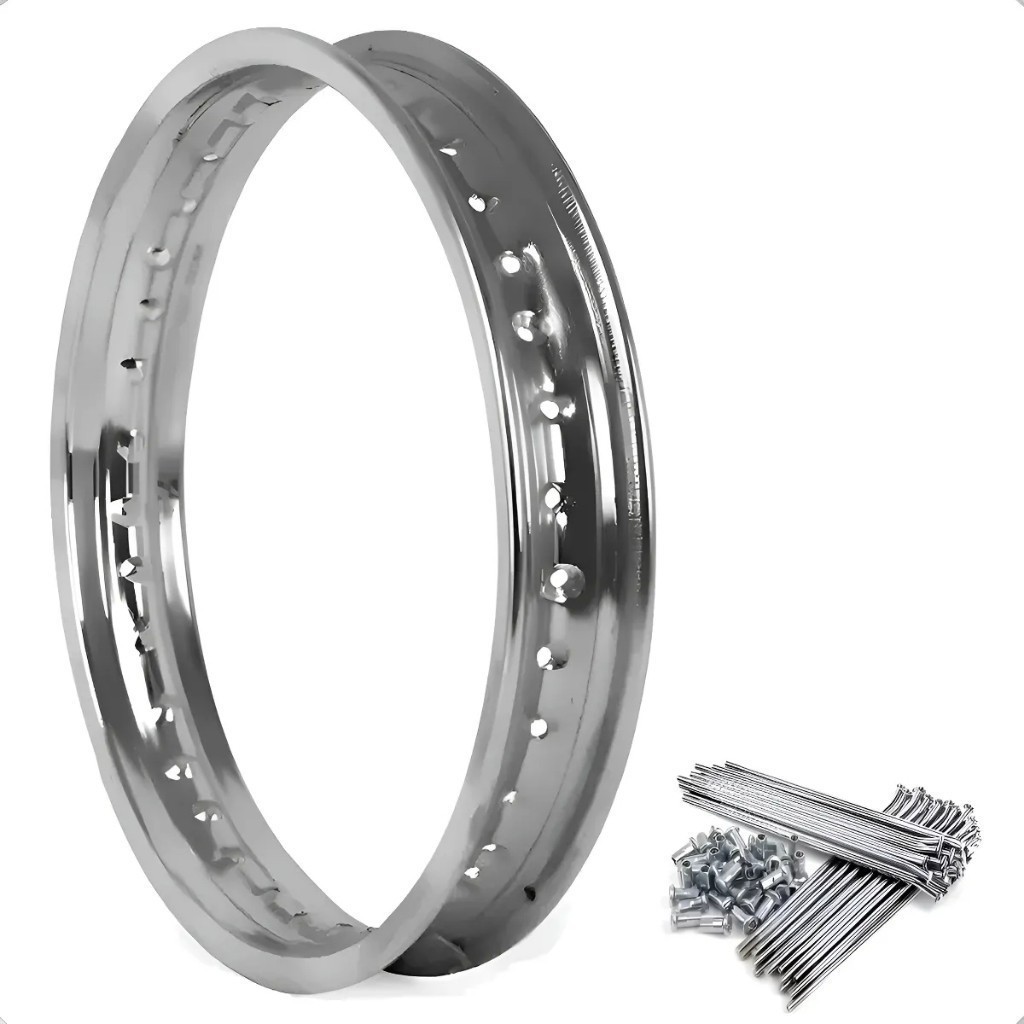 Aro Folha 19x1.85 Roda Dianteira Crosser 150 + Raios Disco