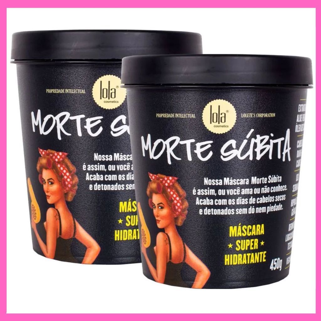 Kit 2 Máscara Morte Subita 450g Lola Cosmetics