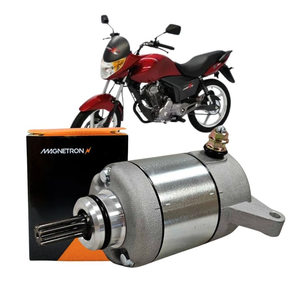 Motor de Partida Arranque 9 Dentes 12v Para Shineray XY 150 FIRE 2014 a 2015 Magnetron 90205560