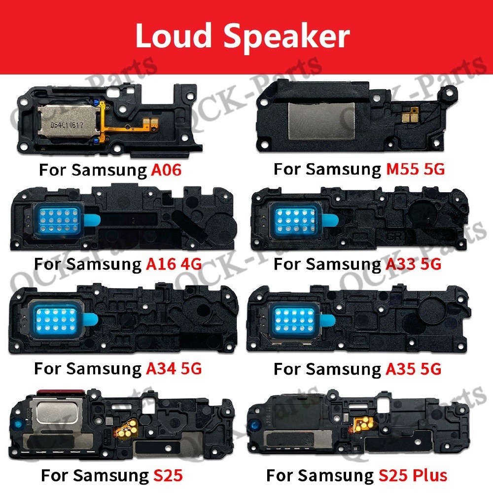 Campainha De Alto-Falante Para Samsung S25 Plus A05S A06 A16 A24 A33 A34 A35 A55 M15 M34 M53 M55 M62 5G