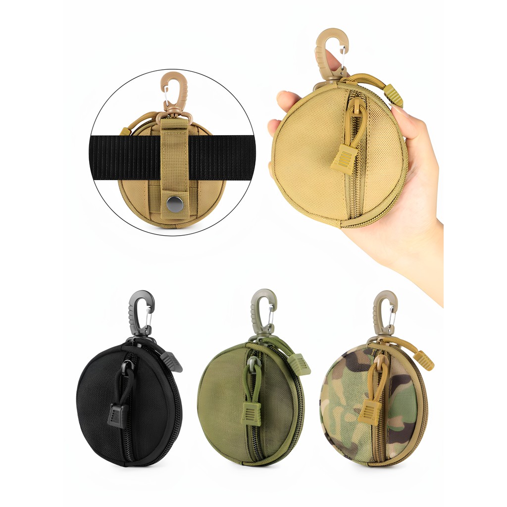 Viagem ao ar livre tático portátil pequena chave saco masculino multifuncional resistente ao desgaste resistente ao desg