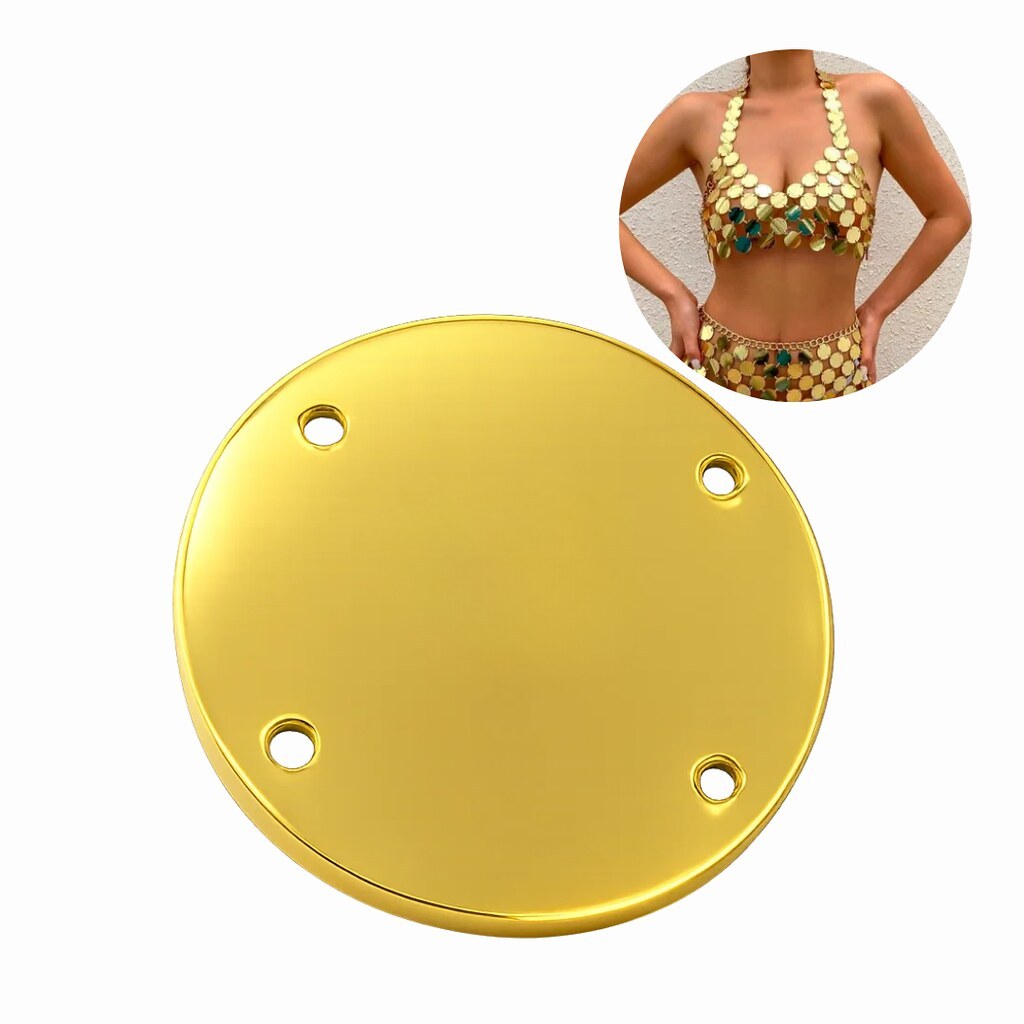 Chaton Redondo Espelhado 3cm com Furos Aplique Acrílico Kit 200 Unidades em Oferta na Shopee