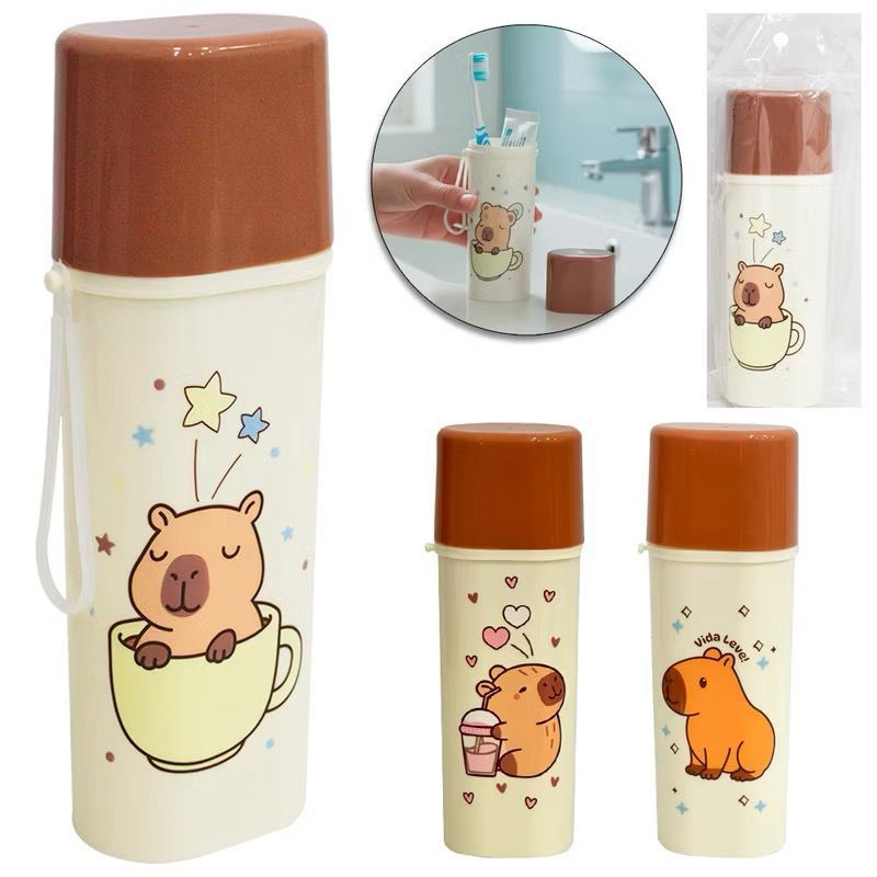 Porta Escova De Dente Infantil e Adulto lindo capivara