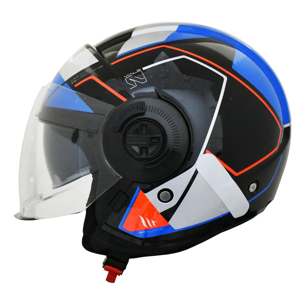 Capacete Moto MT Viale SV Shuky A7 Aberto Com Oculos Masculino Feminino