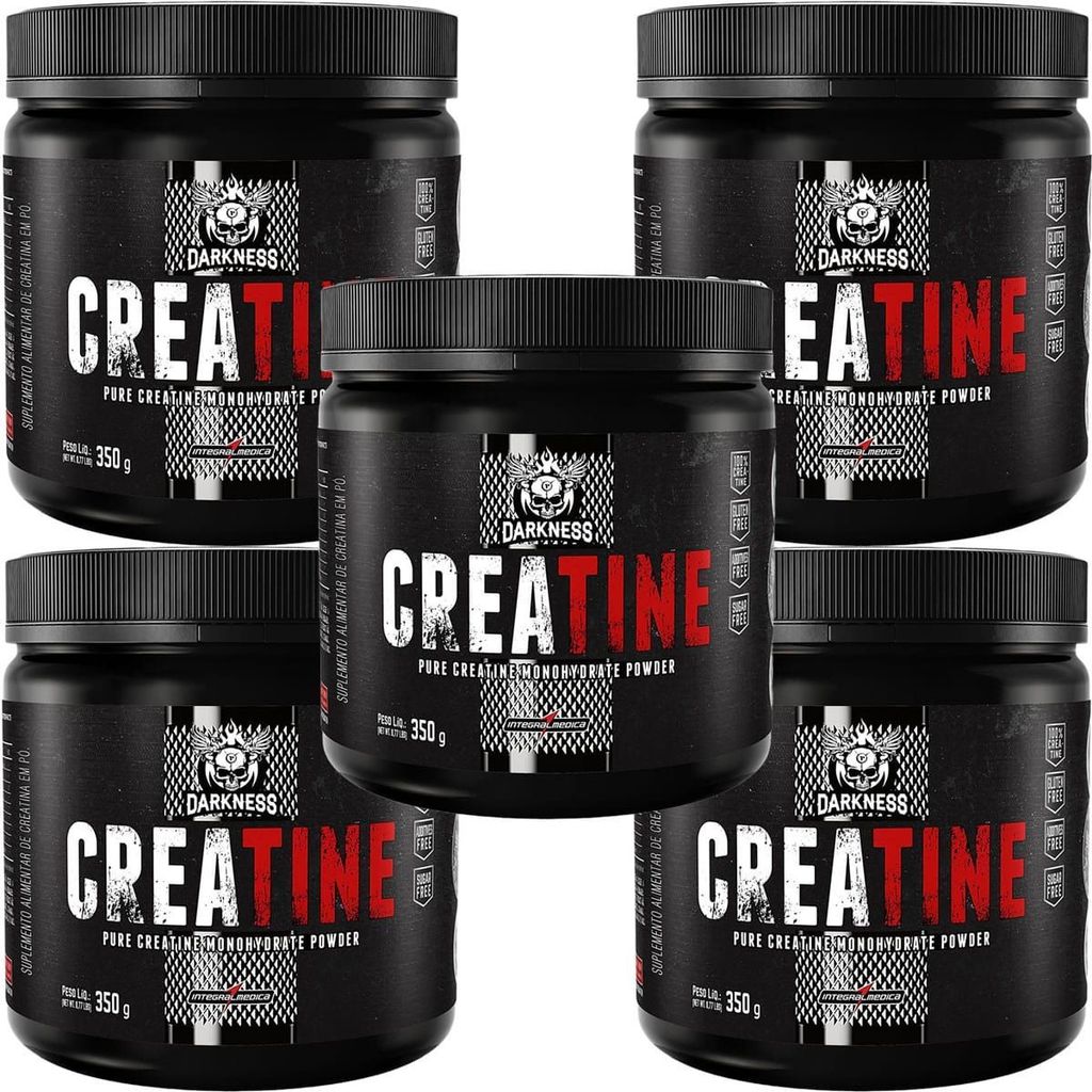 Kit 5X Creatine Darkness - 350g - IntegralMédica