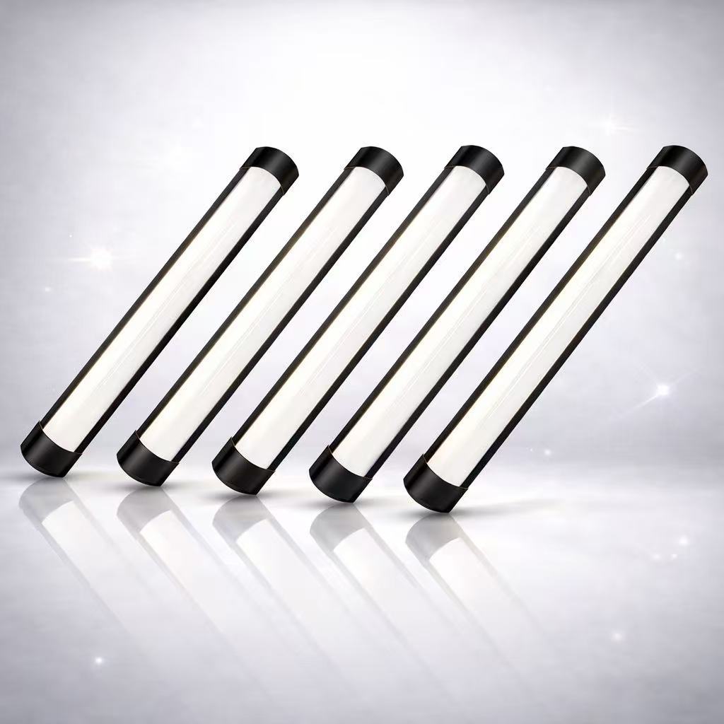 Kit 5 Luminárias LED Tubular Linear Sobrepor 60cm 20W  6500K Bivolt em Oferta na Shopee