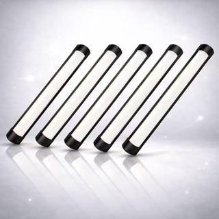 Kit 5 Luminárias LED Tubular Linear Sobrepor 60cm 20W  6500K Bivolt em Oferta na Shopee