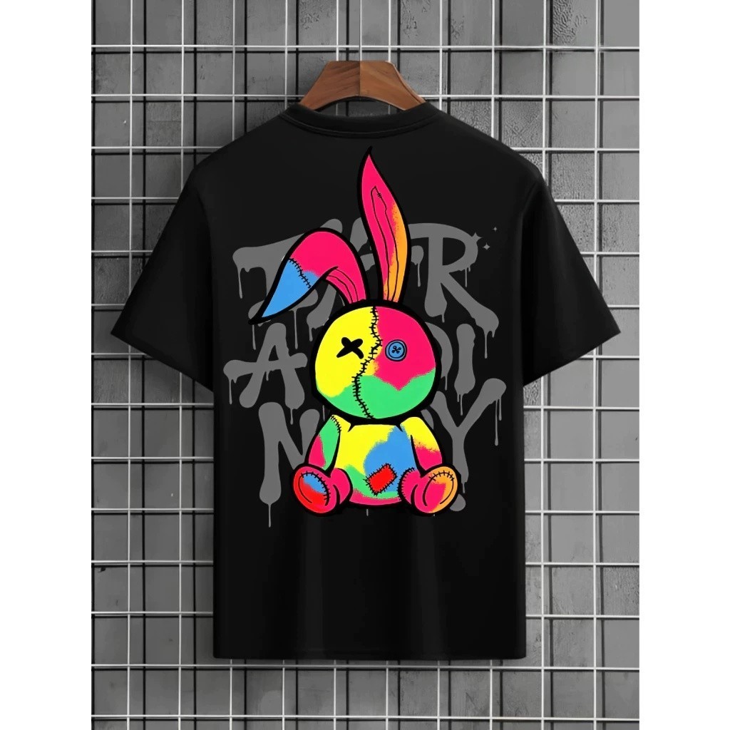 Camiseta Streetwear Coelho Promoção Unissex Estilo de Rua Qualidade Premium Envio Rapido