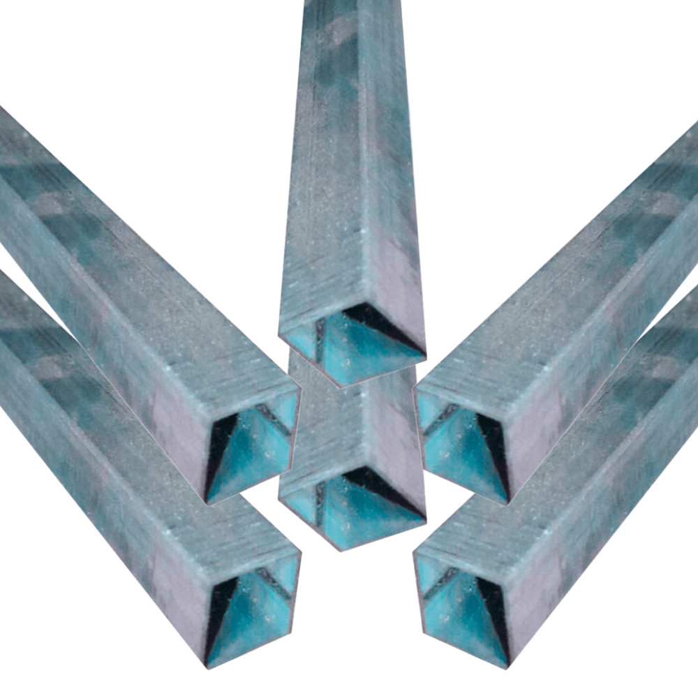 06 TUBOS 1MT  20X20 X 0,80 X 1000 GALVANIZADO