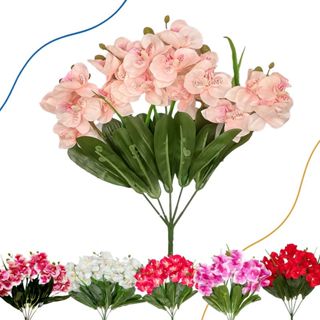 BUQUE ARTIFICIAIS P/ MONTAGEM DE ARRANJO DIVERSAS CORES ORQUIDEAS em Oferta na Shopee