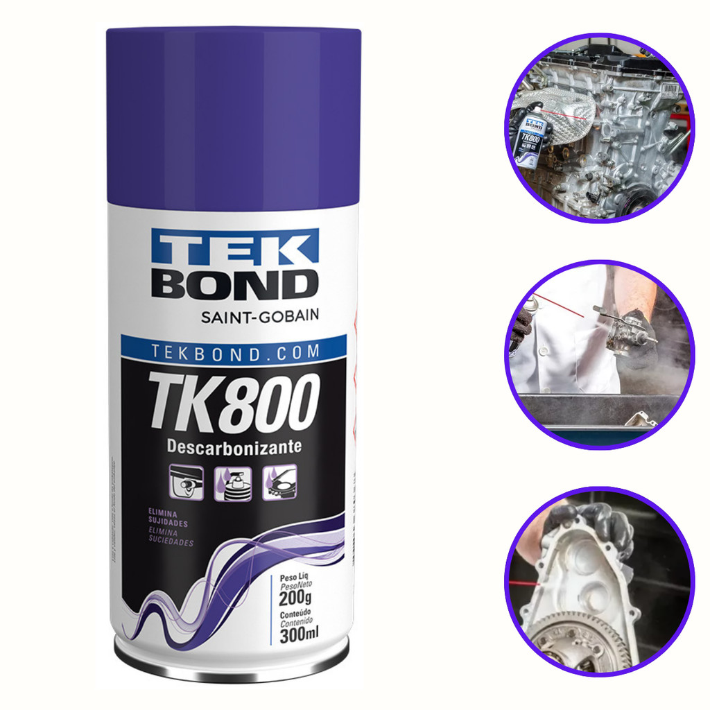 Descarbonizante Spray Aerossol Tekspray Tk800 300Ml 200G Para Limpar Carburador Bicos Injetores em Oferta na Shopee