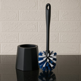 Escovas Sanitária Elegante com Suporte Preto ou Branco Design Moderno Funcional Banheiro Reforçada em Oferta na Shopee
