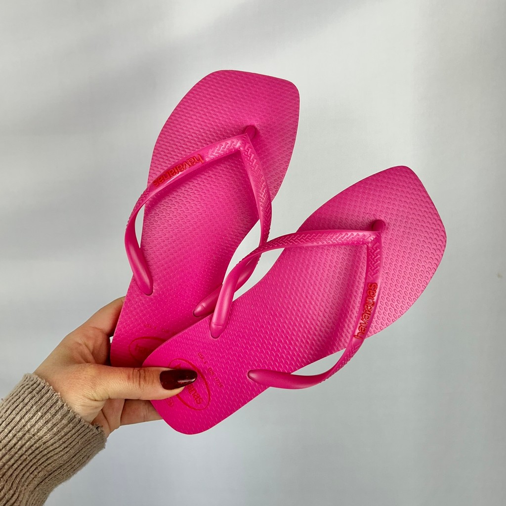 Chinelo Havaianas Varias Cores Slim Square Pop Up Original em Oferta na Shopee