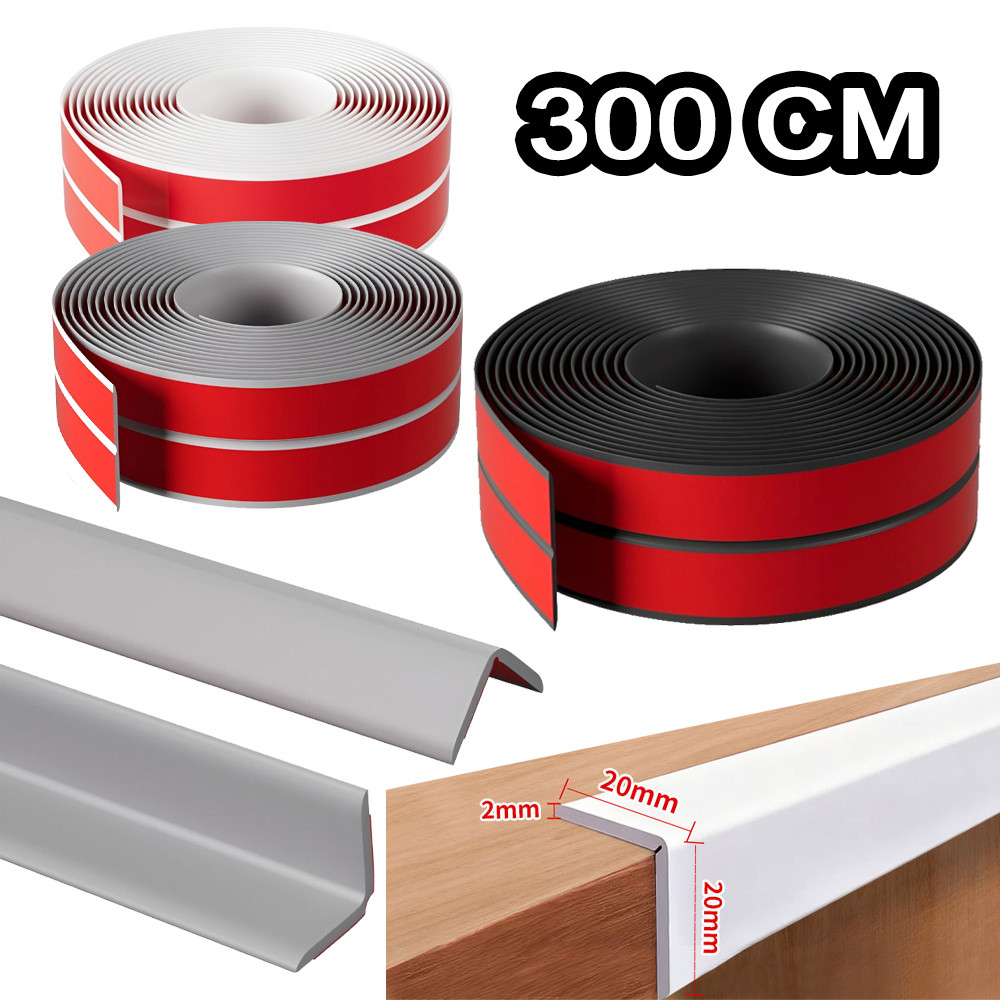 300×4cm Fita Adesiva Protetor De Quina Borda Silicone Berço Móveis Mesas Cantos