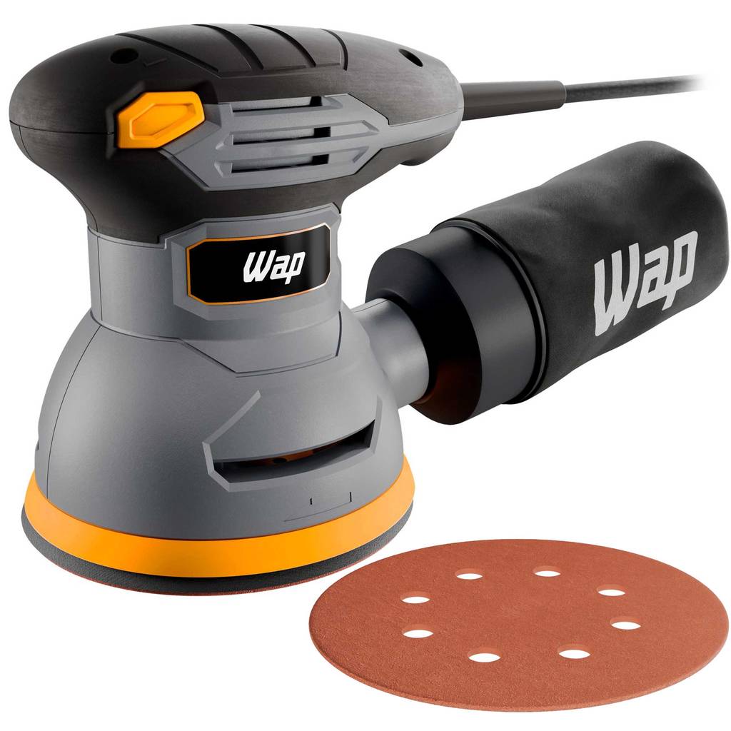 Lixadeira Roto Orbital WAP WF LR01 Com Encaixe de Lixa em Velcro E 300W Wap