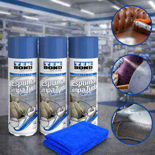 Kit C/ 3 Espuma Mágica Tekbond Limpa Carro Sofá E Estofados Branco em Oferta na Shopee
