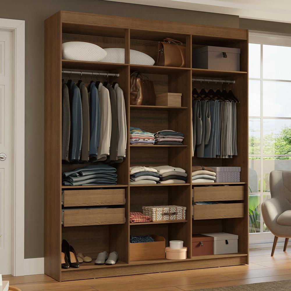 Guarda-Roupa Closet 4 Gavetas 180 cm Venus Madesa GL
