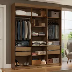 Guarda-Roupa Closet 4 Gavetas 180 cm Venus Madesa GL