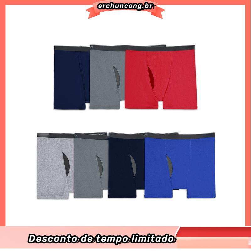 Kit 10 Cuecas Boxer Sandrini Algodão Plus Size G1 G2 G3 Conforto e Resistência Promoção