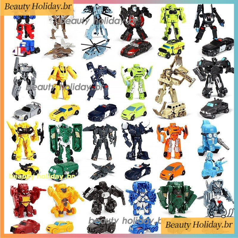 LB Brinquedo Mini Transformer Optimus Prime Megatron Figuras de Ação Robô para Crianças Carro DIY P43U KP1V