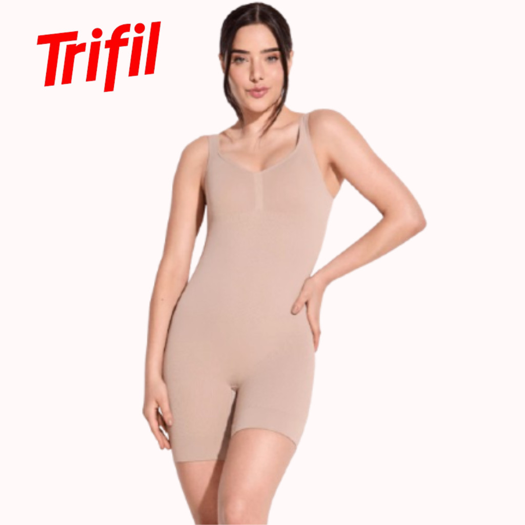 Macaquinho Feminino Body Modelador Hibrido Trifil - C04268 em Oferta na Shopee