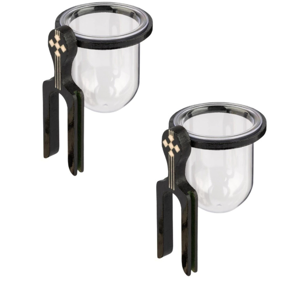 2UN -Porta Vitamina Para Pássaros Acrílico Presilha Madeira Preta Grande  - Malha Larga 40ml em Oferta na Shopee