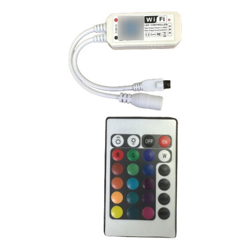 Controlador LED RGB WiFi 24 Teclas DC 5V–24V Smart para Fitas LED
