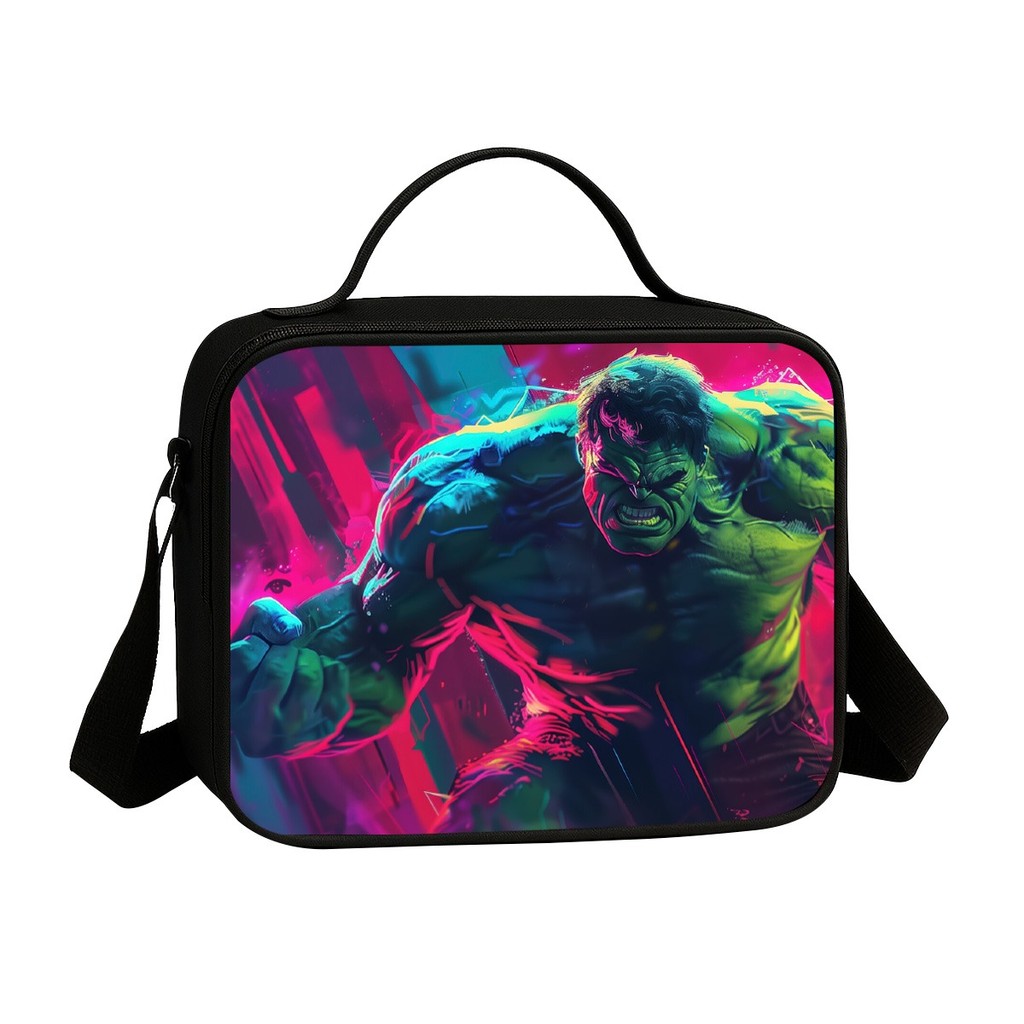 Mochila Forte e Lancheira Termica Escolar Simples Com ou Peças Avulsa Infantil Menino Heroi Verde Huck