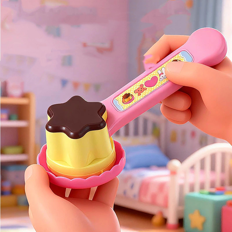 Pequeno pudim brinquedos de alimentação geléia morango pudim conjunto crianças jogar casa educação precoce brinquedos ed