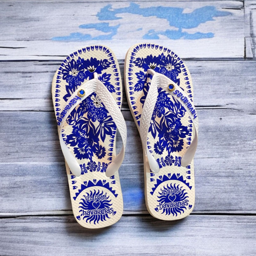 Lindo Nova Use Chinela de Dedo Femenina Estampado  Leve Macio Flexível Do 34 ao 40 Ideal Para o