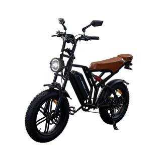 E-bike 750W Bicicleta Elétrica Fat Bateria de Lítio Removível E-bike Wehawk Wx-19 48V 15Ah Marrom em Oferta na Shopee