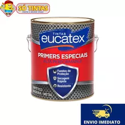 Zarcão Laranja 3,6 Litros Fundo Anti-corrosivo Para Ferro Metal Portão Eucatex