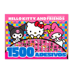 Hello Kitty and Friends Prancheta para Colorir com 1500 Adesivos