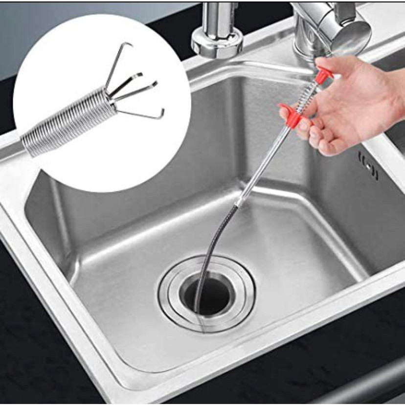 Desentupidor 60cm Para Ralo Com Garra e Pia Pegador de Objetos