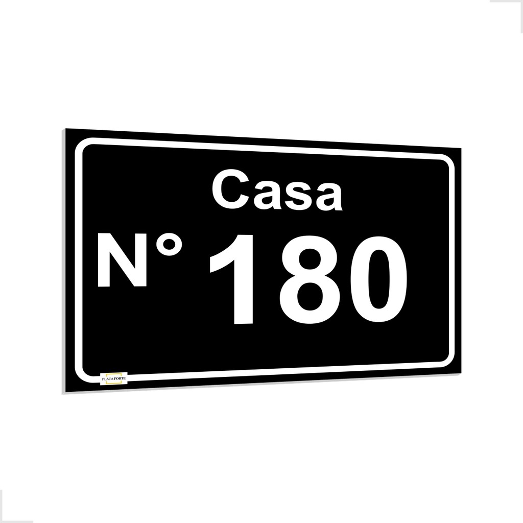 Placa De Endereço e Número Para Casas, Condomínios e Empresas, Número para Casa 10x15cm PS 1mm em Oferta na Shopee