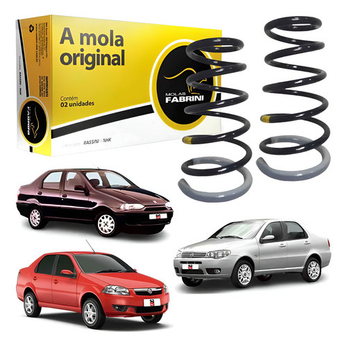 Par Molas Traseiras Fiat Siena 2001 à 2004