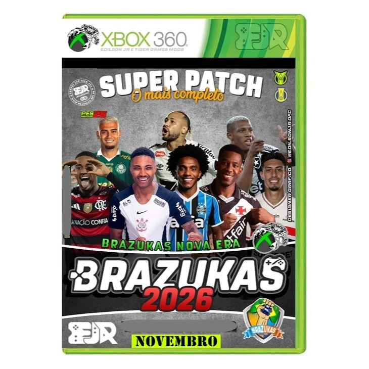 PES 2026 BRAZUKAS 2026 XBOX 360 LT 3.0, RGH e JTAG - Mídia Física PES 2026 BRAZUKAS 2026 XBOX 360 LT 3.0, RGH e JTAG - Mídia Física