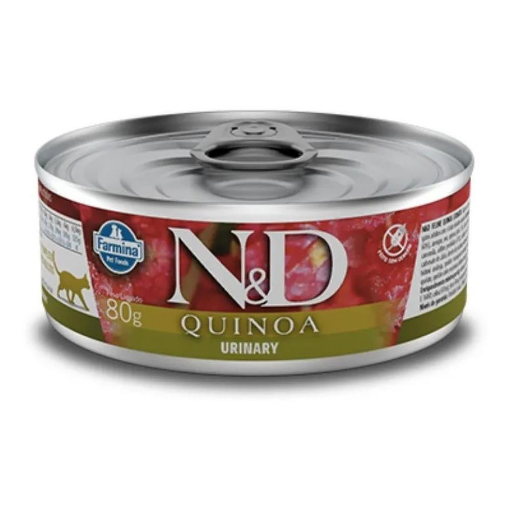 N&D Quinoa para Gatos Adultos de Todas as Raças Sabor Quinoa, Coco e Pato 80g