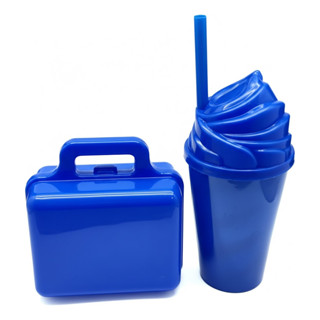 10 Kit Lancheira Maletinha + Copo Shake Sorvete Criativo em Oferta na Shopee
