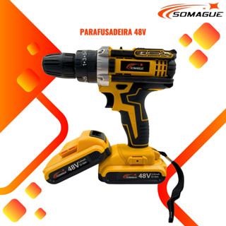 Parafusadeira furadeira 48v Com gancho e 2 bateria em Oferta na Shopee