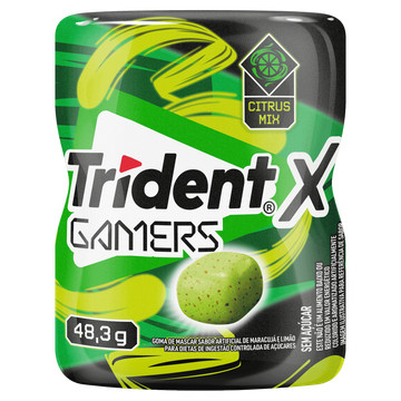 Chiclete Trident XGamers Citrus Maracujá e Limão