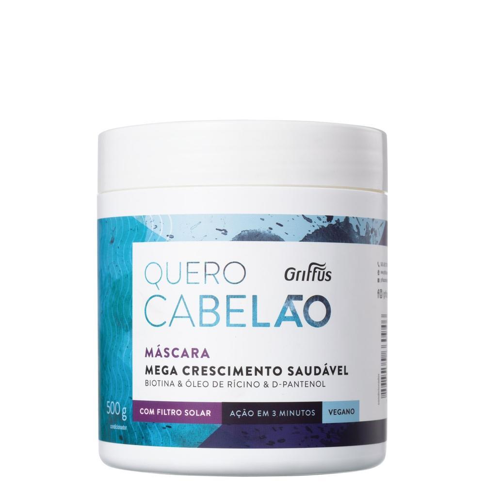 Griffus Quero Cabelão - Máscara Capilar 500ml em Oferta na Shopee