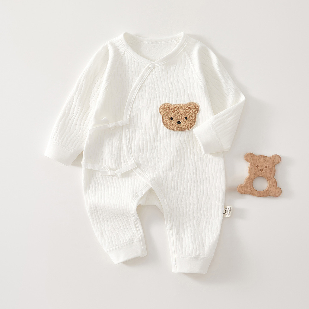 Roupas de bebê recém-nascido algodão puro bebê recém-nascido monge roupas do bebê borboleta primavera outono quatro esta