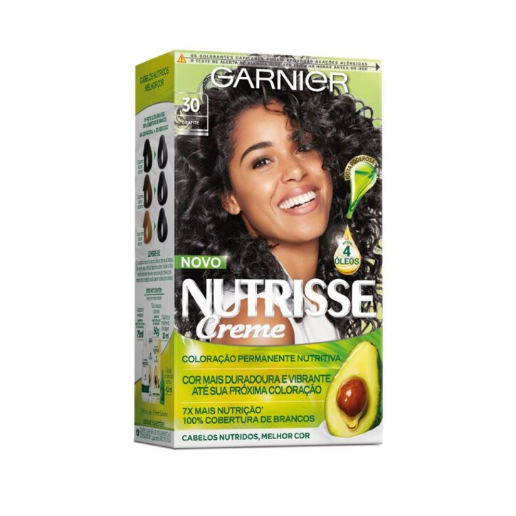 Tintura Nutrisse Creme Grafite Castanho Escuro 30