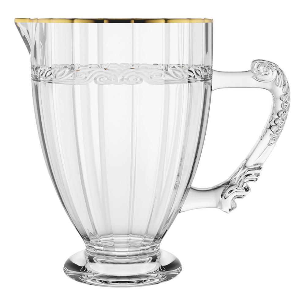 Jarra Lyor Imperial de Cristal com Fio de Ouro 1,3L