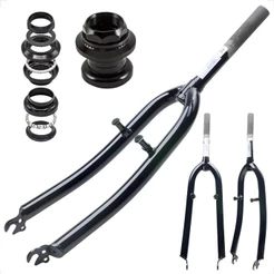 Garfo Rígido Aro 26 Pivo Freio V-brake ferradura Standard Rosca 21.1mm + caixa de direcao standard