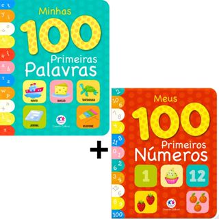 Livro Educativo Infantil Minhas 100 Primeiras Palavras Números em Oferta na Shopee